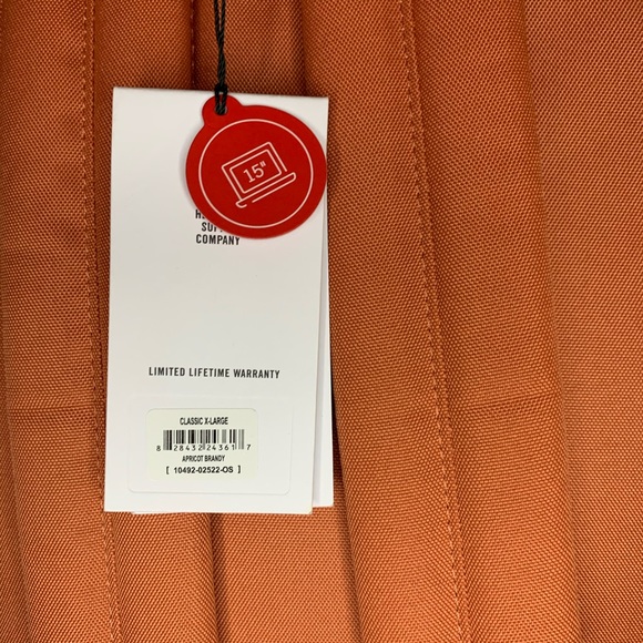 Herschel Classic XL Apricot Brandy Backpack NWT - Picture 4 of 4